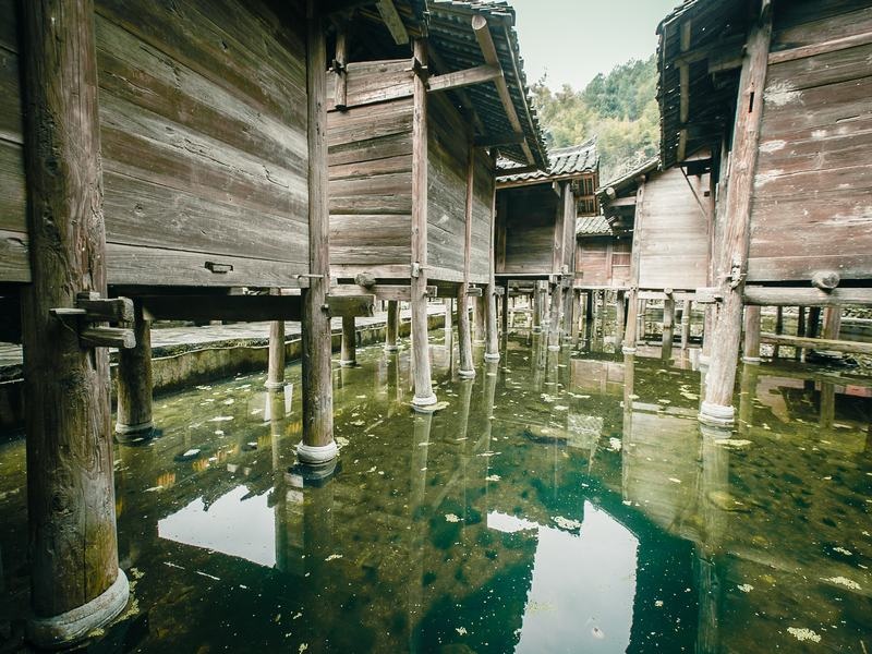 The on-water granary at Xinqiao Miao Village