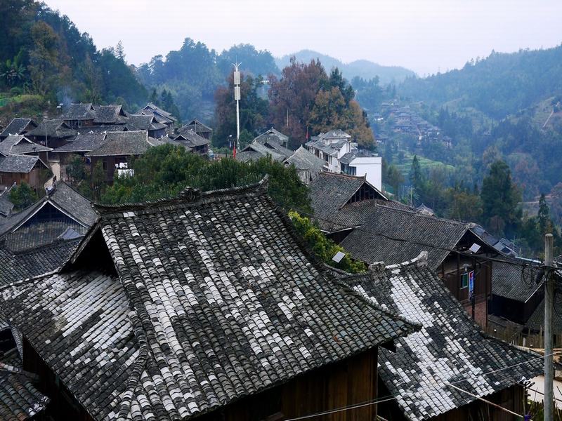 Houses in Basha Miao Village