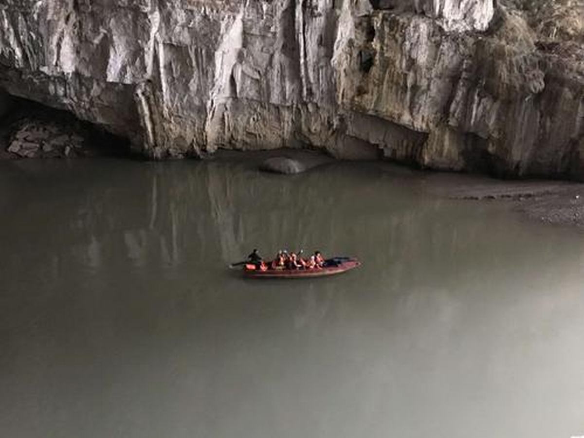 The underground river in Zhijin Grand Canyon