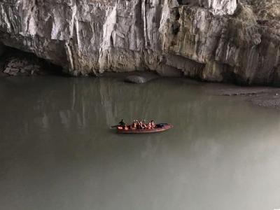 The underground river in Zhijin Grand Canyon